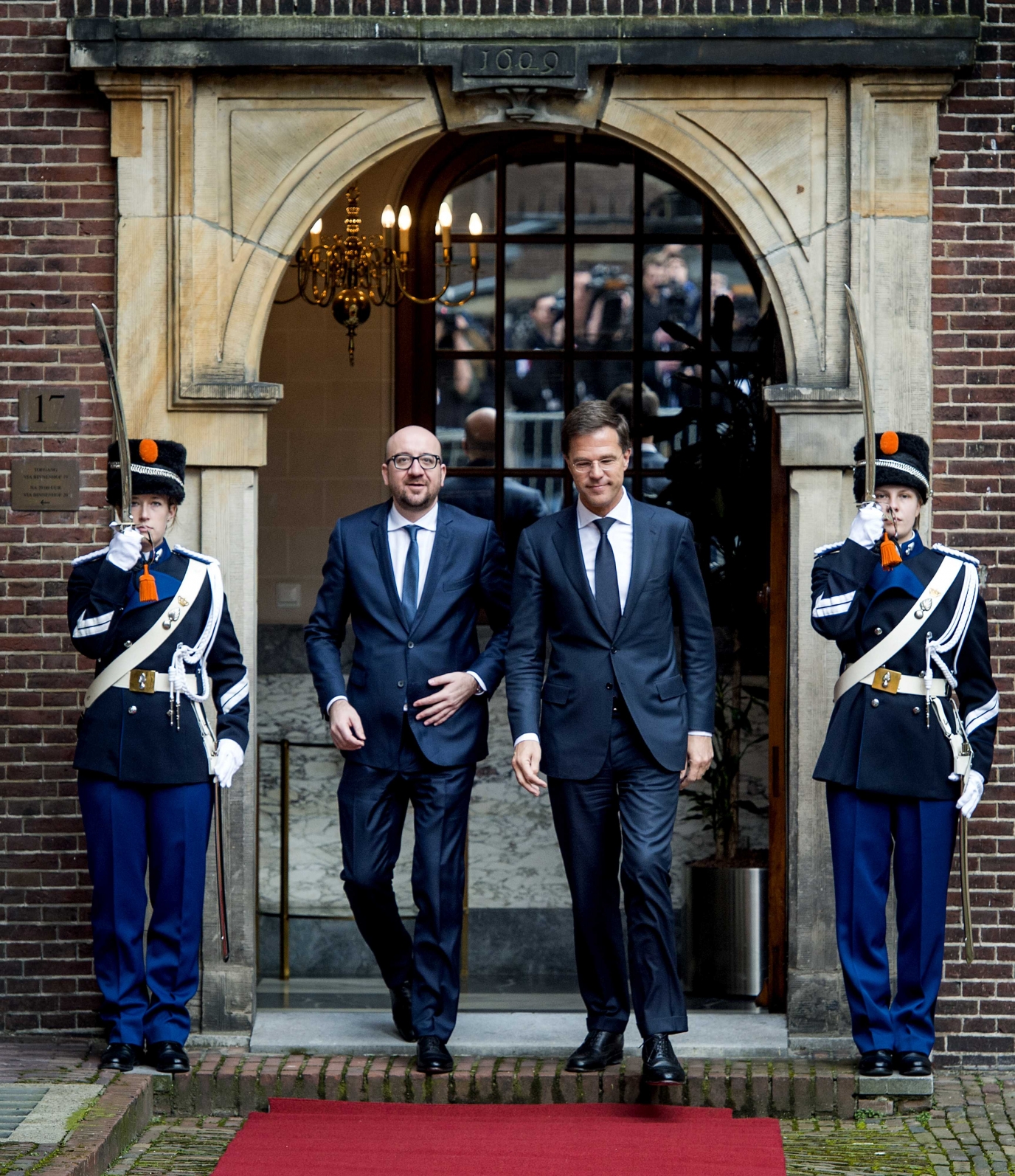 Prime Minister Charles Michel and Prime Minister Mark Rutte