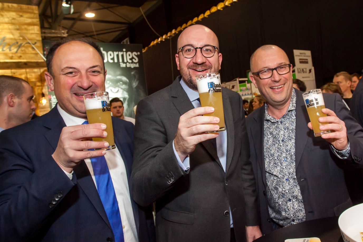 Visite du salon Horecatel avec le Ministre Willy Borsus à Marche-en-Famenne