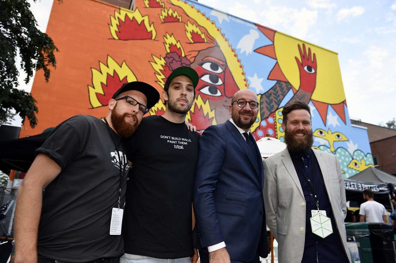 Stand au festival « Mural » à Montréal : « La Belgique. Autrement phénoménale. »