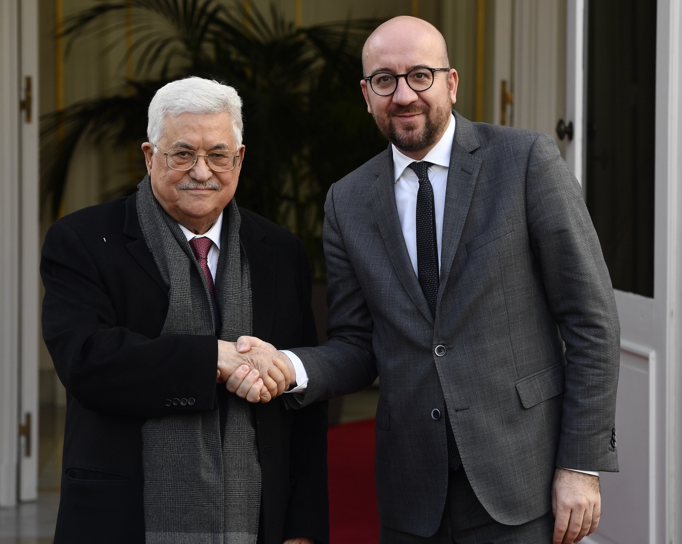 Treffen mit dem Präsidenten der Palästinensischen Autonomiebehörde, S. E. Mahmoud Abbas