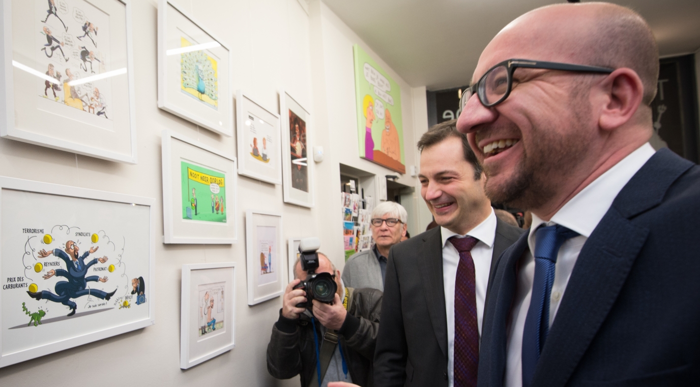 The Cartoonist: vernissage de l'exposition Michel I