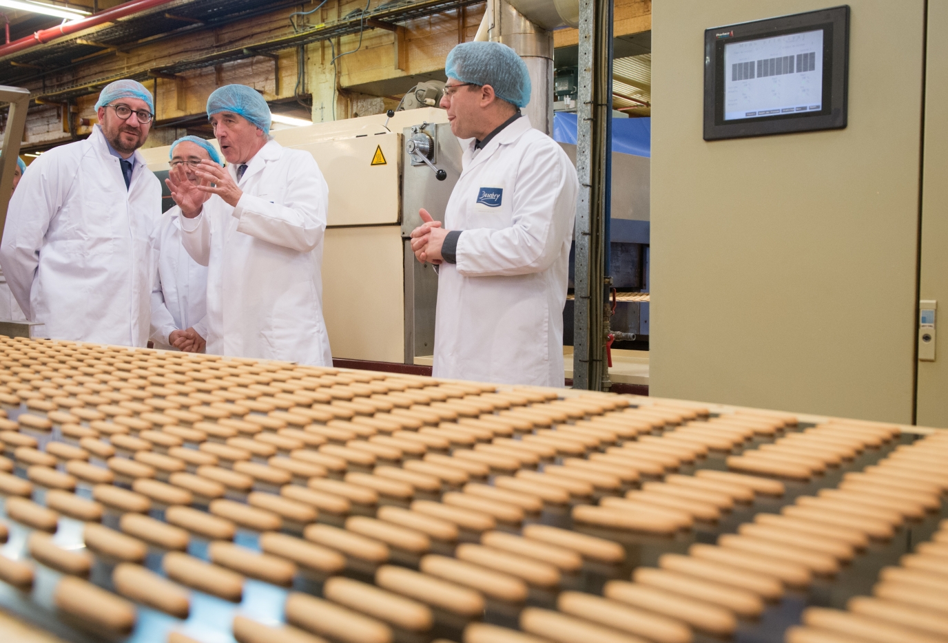 Bezoek aan koekjesfabriek Desobry in Doornik