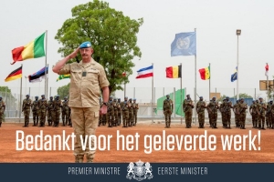 Dank aan generaal-majoor Jean-Paul Deconinck!