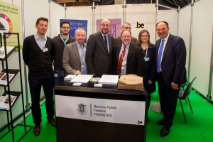 Visite du salon Horecatel avec le Ministre Willy Borsus à Marche-en-Famenne.