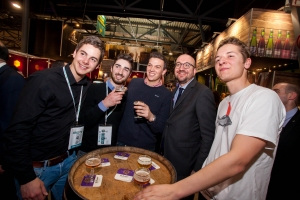 Visite du salon Horecatel avec le Ministre Willy Borsus à Marche-en-Famenne. 