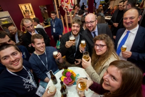 Visite du salon Horecatel avec le Ministre Willy Borsus à Marche-en-Famenne. 