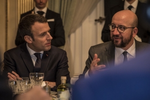 Emmanuel Macron und Charles Michel