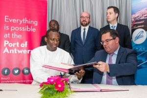 Signature of a partnership agreement between the Port of Dakar and the Port of Antwerp