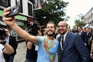 Stand au festival « Mural » à Montréal : « La Belgique. Autrement phénoménale. »