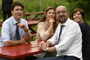 Lunch with the Prime Minister of Canada, Justin Trudeau, and his spouse