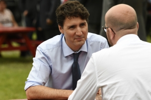 Lunch with the Prime Minister of Canada, Justin Trudeau, and his spouse