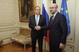 Meeting with the Russian Minister of Foreign Affairs, Sergey Lavrov.