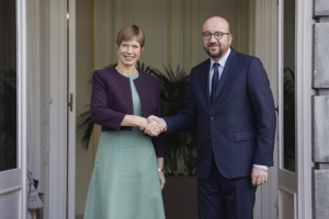 Treffen mit dem Präsidenten der Republik Estland, S.E. Kersti Kaljulaid