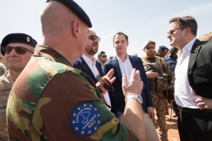 Visite à nos militaires présents sur la base de Koulikouro au Mali