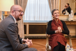 “Interview mit der EU-Kommissarin für Wettbewerb, Margrethe Vestager, über Wettbewerb und die Zukunft der EU.”