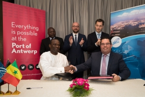 Unterzeichnung eines Partnerschaftsabkommens zwischen dem Hafen von Dakar und dem Hafen von Antwerpen