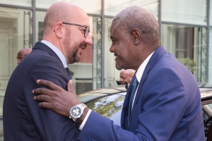 Rencontre avec le Président de la Commission de l'Union africaine Moussa Faki. 