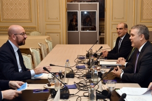 Rencontre avec le Président de la Colombie, S.E.M. Iván Duque