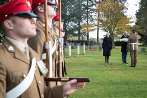 bezoek aan de begraafplaats van Saint-Symphorien in aanwezigheid van H.E. Mevr. Theresa May, eerste minister van het Verenigd Koninkrijk