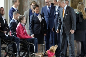 Receptie op het  Koninklijk Kasteel van Laken ter ere van de atleten die zich onderscheiden hebben in 2013 en 2014