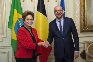 Meeting with the President of Brazil, Dilma Rousseff, at the occasion of the EU-CELAC Summit, bringing together the leaders of European, Latin-American and Caribbean countries