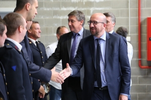 Inauguration de la caserne des pompiers de Namur