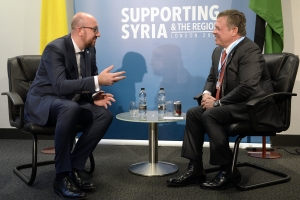 International donors conference “Supporting Syria & the Region” in London: meetings with the King of Jordan Abdullah II and Britain’s Prime Minister, David Cameron.