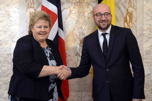 Meeting with the Prime Minister of Norway, Erna Solberg 