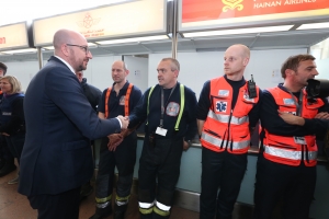 Brussels airport: heropening van vertrekhal 