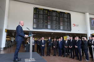 Brussels airport: heropening van vertrekhal 