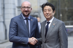 ontmoeting met de heer Shinzô Abe, eerste minister van Japan