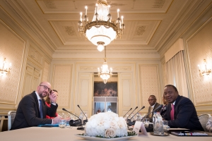 Rencontre avec le Président de la République du Kenya, S.E.M. Uhuru Kenyatta