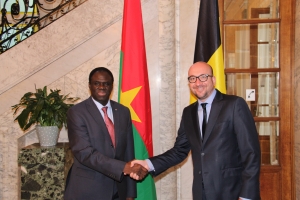 Ontmoeting met de president van Burkina Faso, Michel Kafando