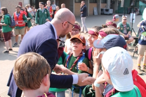 Bijeenkomst van 25 000 scouts in Louvain-la-Neuve