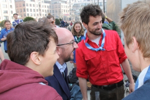 Bijeenkomst van 25 000 scouts in Louvain-la-Neuve