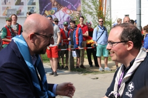 Bijeenkomst van 25 000 scouts in Louvain-la-Neuve