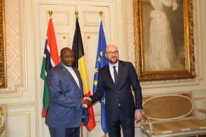 Ontmoeting met de president van Gambia, Z.E. de heer Adama Barrow 