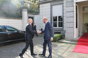 Treffen mit dem Premierminister der Republik Moldawien, Herrn Pavel Filip