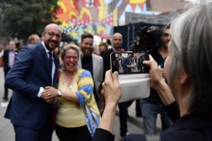 Stand au festival « Mural » à Montréal : « La Belgique. Autrement phénoménale. »