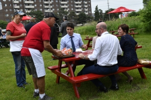 Lunch with the Prime Minister of Canada, Justin Trudeau, and his spouse